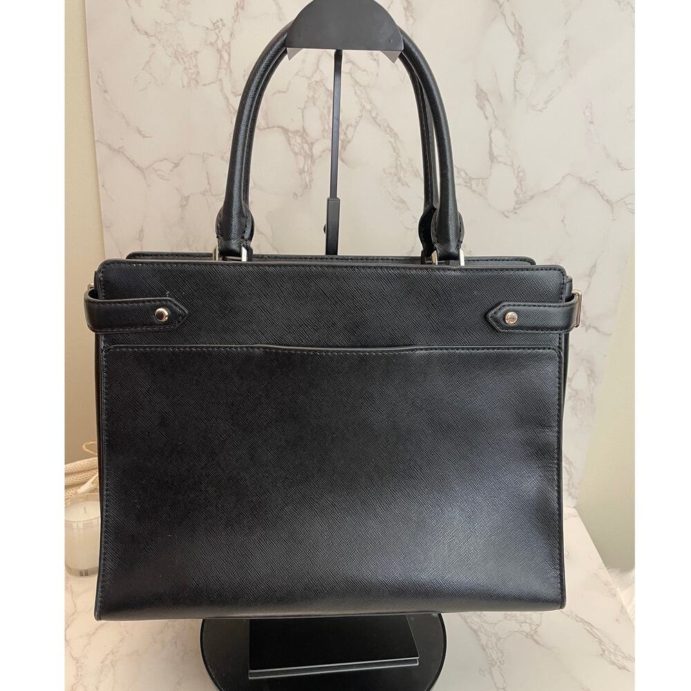 $399 Retail. Kate Spade Like New Staci Black Saffiano Leathet Satchel - Picture 3 of 7